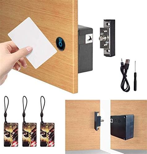 rfid card cabinet lock|hidden magnetic cabinet door locks.